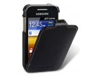 Фото чехла Samsung Galaxy Y S5360 ( кожаный Melkco Jacka Type черный ракурс 1)